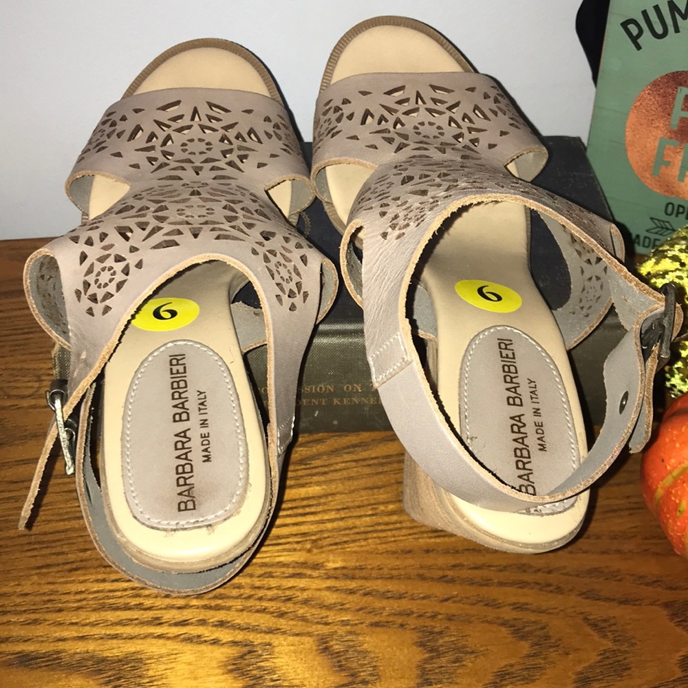 Barbara Barbier wedge heels size 9 - Picture 3 of 7